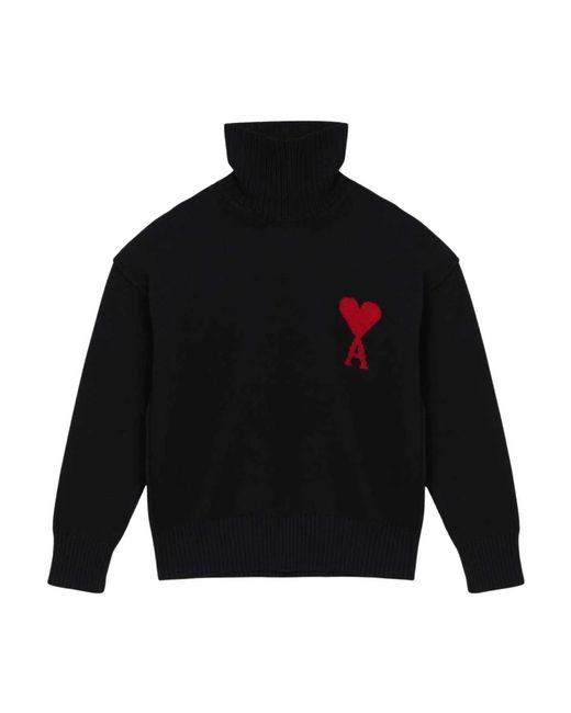 Turtlenecks AMI de hombre de color Black