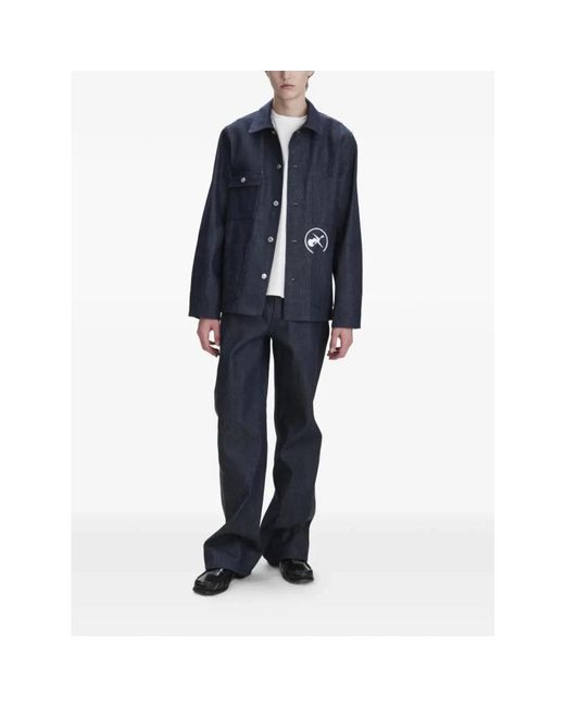 A.P.C. Blue Denim Jackets for men