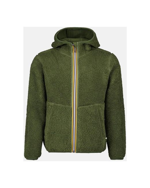 K-Way Green Winter Jackets for men