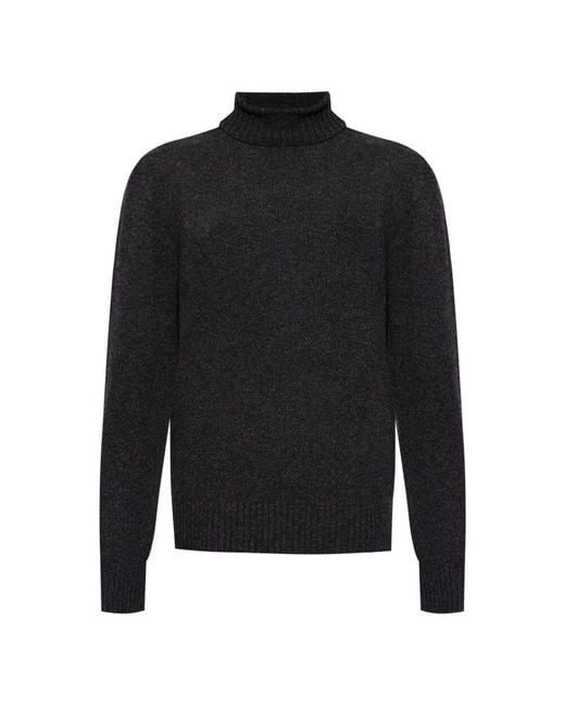 Officine Generale Woll rollkragenpullover in Black für Herren