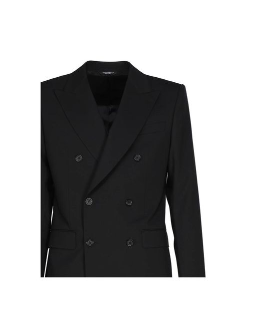 Dolce & Gabbana Black Single Breasted Suits for men