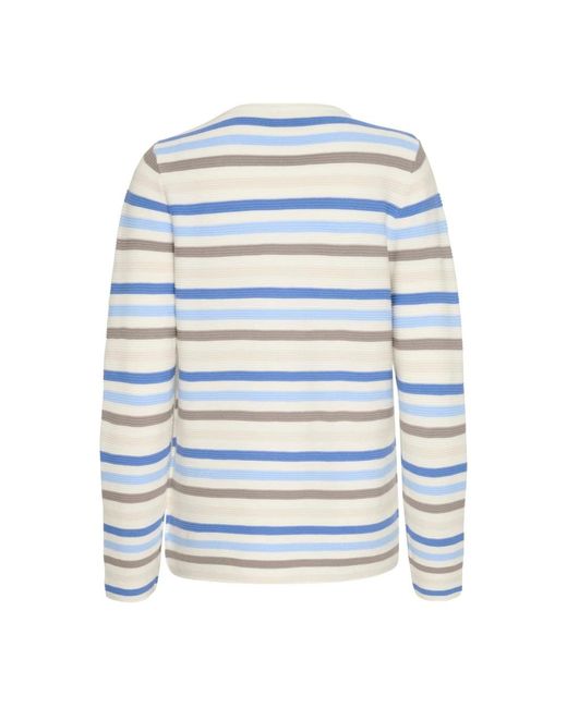 Kaffe Blue Round-Neck Knitwear