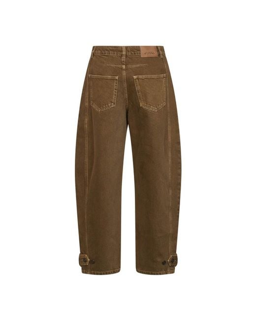 Isabel Marant Wide Jeans in het Brown
