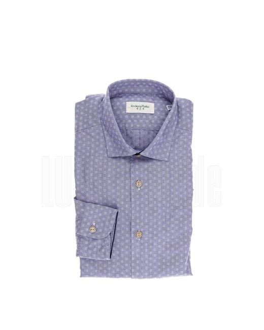 Tintoria Mattei 954 Purple Casual Shirts for men