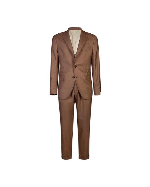 Eleventy Single Breasted Suits in het Brown voor heren