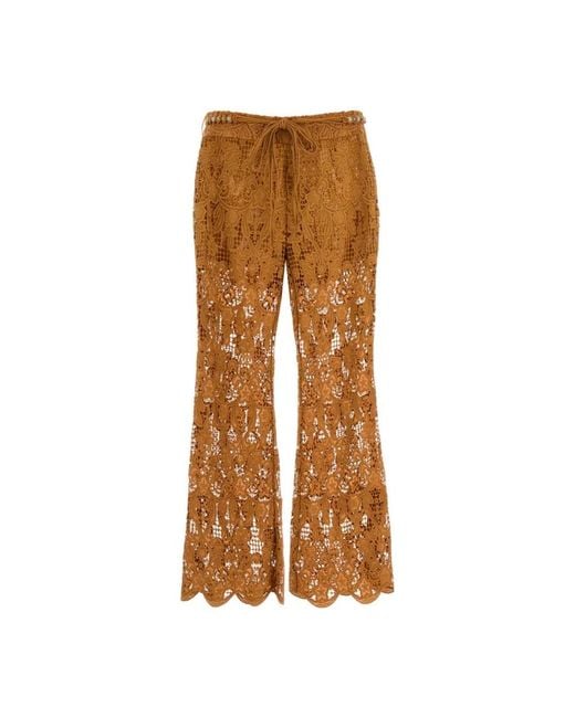 Zimmermann Brown Wide Trousers