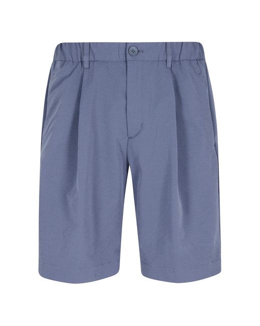 Herno Bermuda Seer-Crease in het Blue voor heren