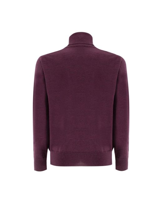 Etro Truien & Vesten ,Rood ,Wol Zachte Wol Turtleneck Sweater in het Purple