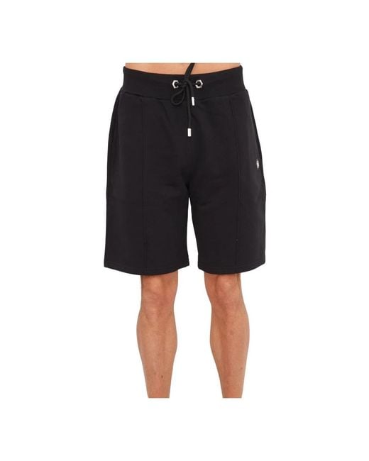 Philipp Plein Black Casual Shorts for men