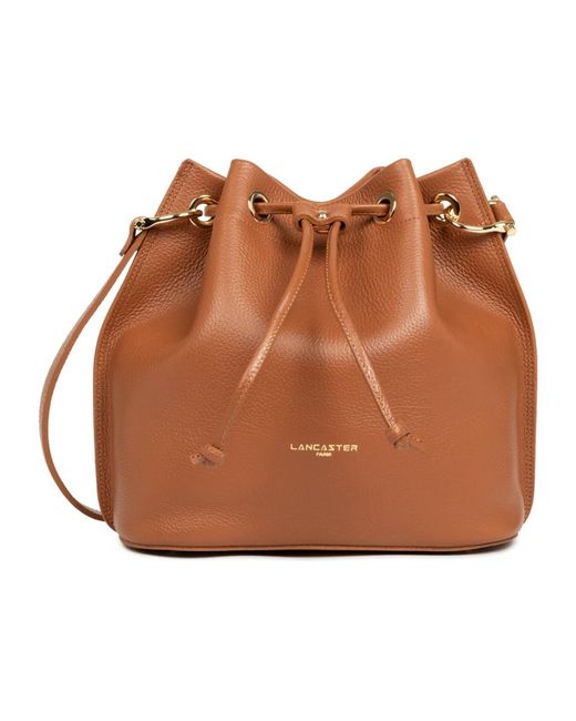 Lancaster Brown Bucket Bags