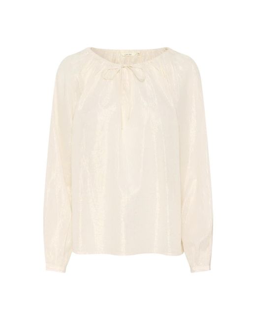 Cream Natural Blouses