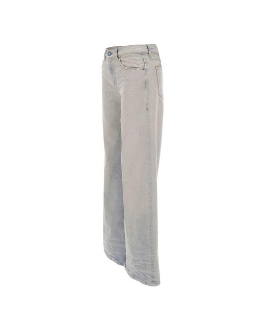 DIESEL Gray Wide Jeans