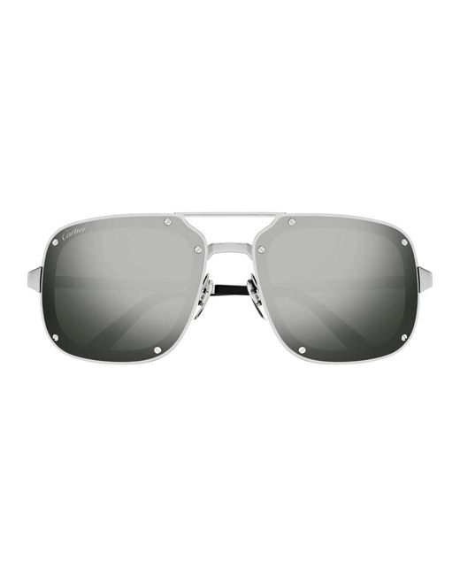 Cartier Santos Evolution Zonnebril in het Gray voor heren