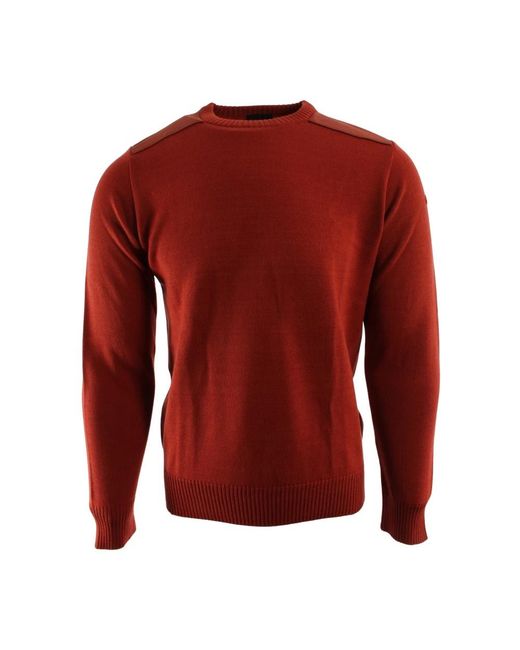Paul & Shark Red Round-Neck Knitwear for men