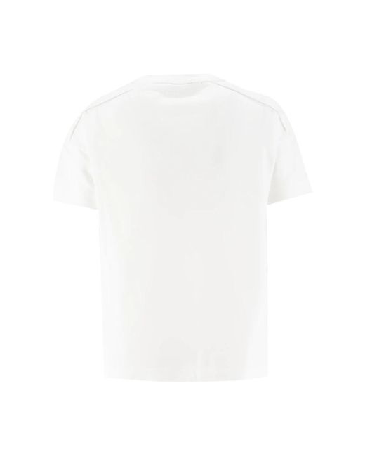 Panicale White Geprägtes crew-neck t-shirt für den frühling