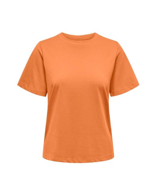 Jacqueline De Yong Orange Pisa kurzarm t-shirt
