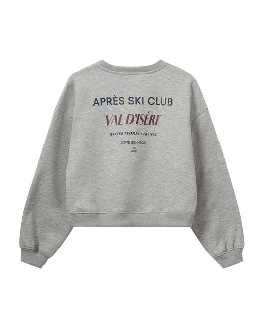 Sofie Schnoor Hoodies & Sweatvesten ,Grijs ,Leer Sweatshirts in het Gray