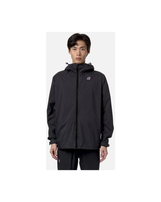 K-Way Black Light Jackets for men