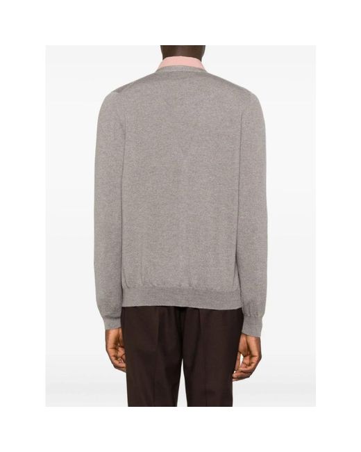 Tagliatore Truien & Vesten ,Wol Kieran Cardigan in het Gray voor heren