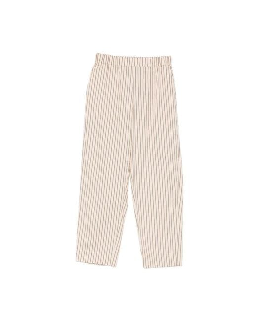Yerse Natural Cropped Trousers