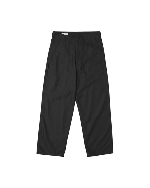Kaptain Sunshine Black Straight Trousers for men