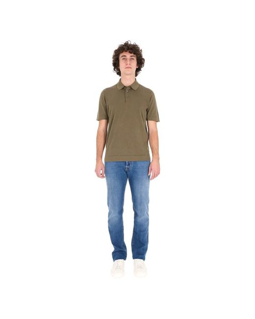 Drumohr Brown Polo Shirts for men