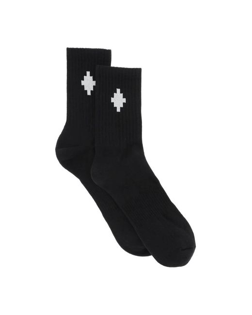 Marcelo Burlon Black Socks for men