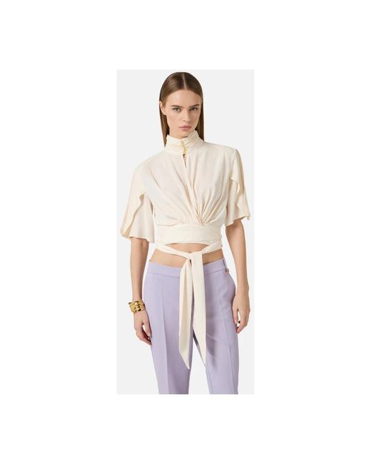 Elisabetta Franchi White Blouses