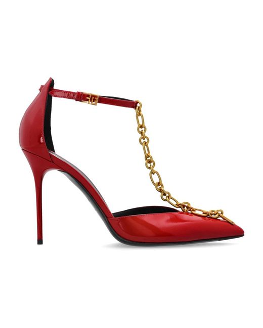 Balmain Red Sync Lackleder-Stilettos