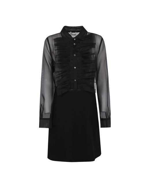 P.A.R.O.S.H. Black Shirt Dresses
