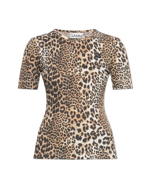 Ganni Brown T-Shirts