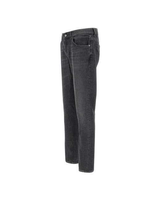 Dondup Gray Straight Jeans for men