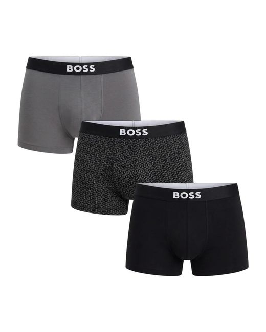 Boss 3-Pack Trunk Boxers in het Black voor heren