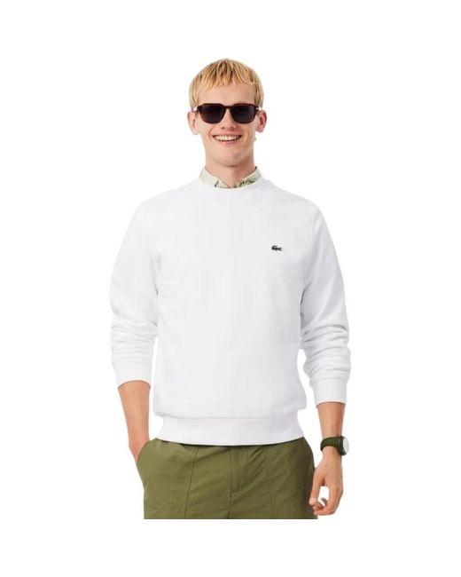 Lacoste White Sweatshirts for men