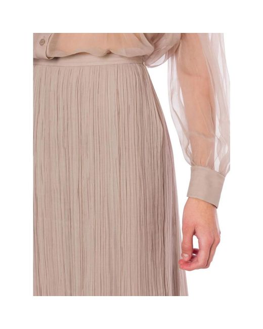 Alberta Ferretti Brown Maxi Skirts