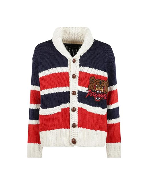 Cardigans DSquared² de hombre de color Red