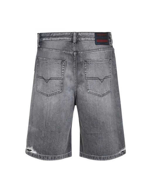 DIESEL Gray Denim Shorts