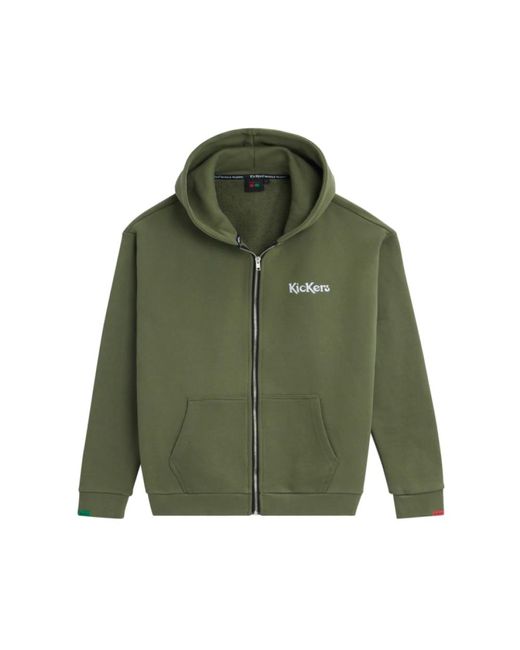 Zip-Throughs Kickers de hombre de color Green