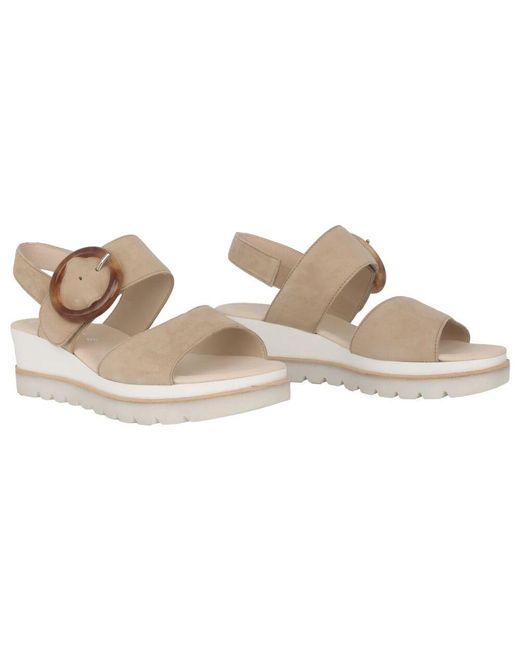 Wedges Gabor de color Natural