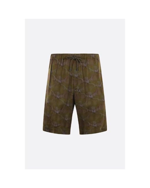 Dries Van Noten Green Casual Shorts for men