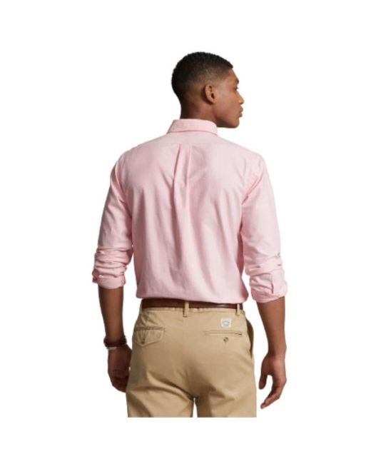 Ralph Lauren Iconic Logo Pinkes Hemd - Größe M für Herren | Lyst DE