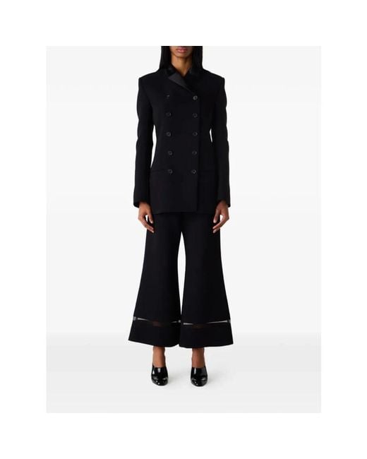 Khaite Black Wide Trousers