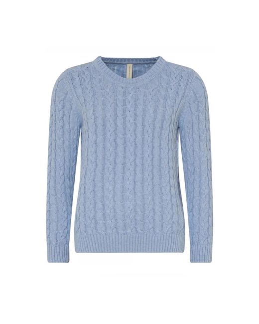 Round-Neck Knitwear Skovhuus de color Blue