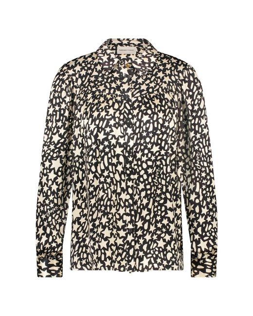 FABIENNE CHAPOT Overhemden ,Zwart ,Sterrenprint Blouse Met Lange Mouwen in het Black
