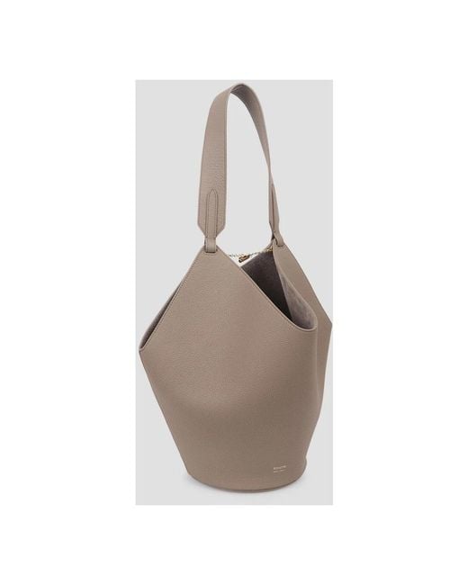 Khaite Gray Shoulder Bags