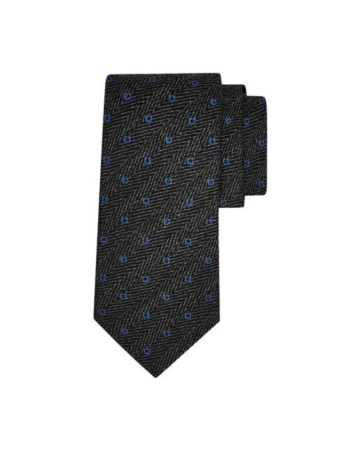 Ties Ferragamo de hombre de color Black