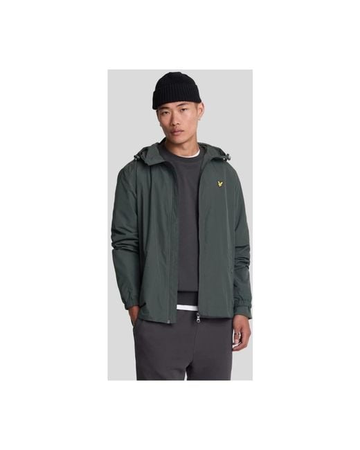 Lyle & Scott Green Light Jackets for men
