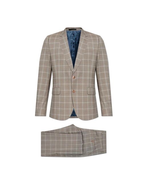 Paul Smith Anzug Mit Karomuster in Gray für Herren