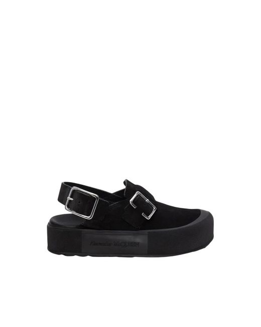 Alexander McQueen Black Flat Sandals for men
