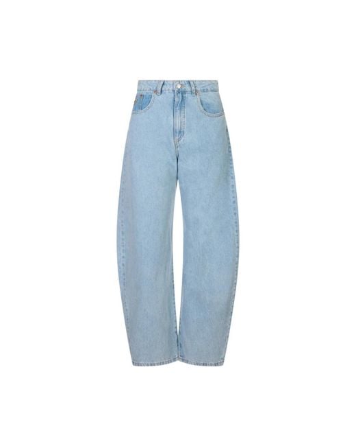 Lois Dali Wide Jeans in het Blue